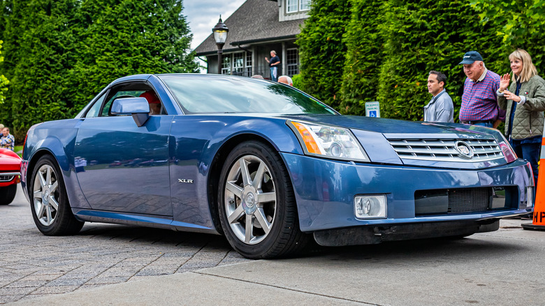 Blue Cadillac XLR