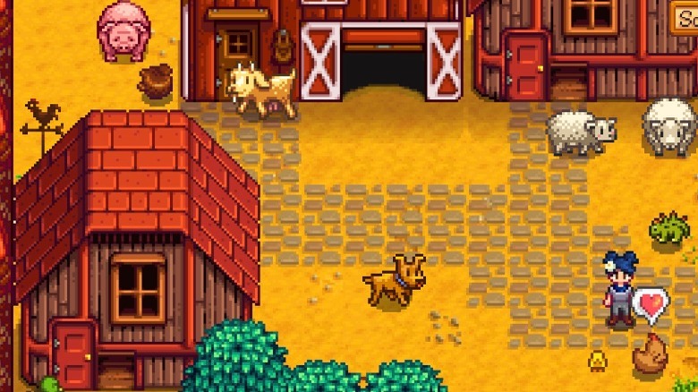 Farming with animals in Stardew Valley