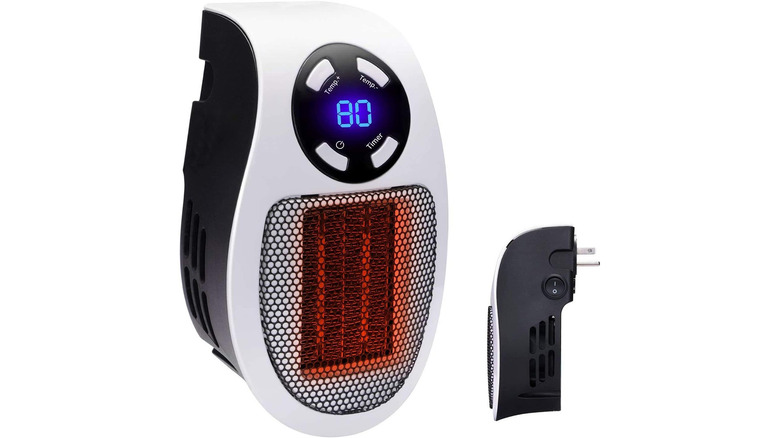 A plug-in space heater