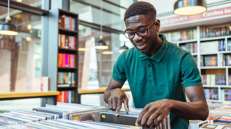 Someone selecting records