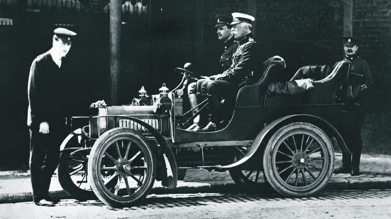 Charles Rolls driving Rolls-Royce 10 HP