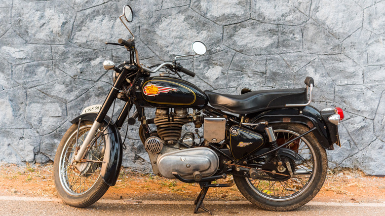 A classic Royal Enfield Bullet 350