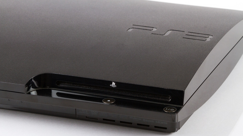 The right side of a base model PlayStation 3