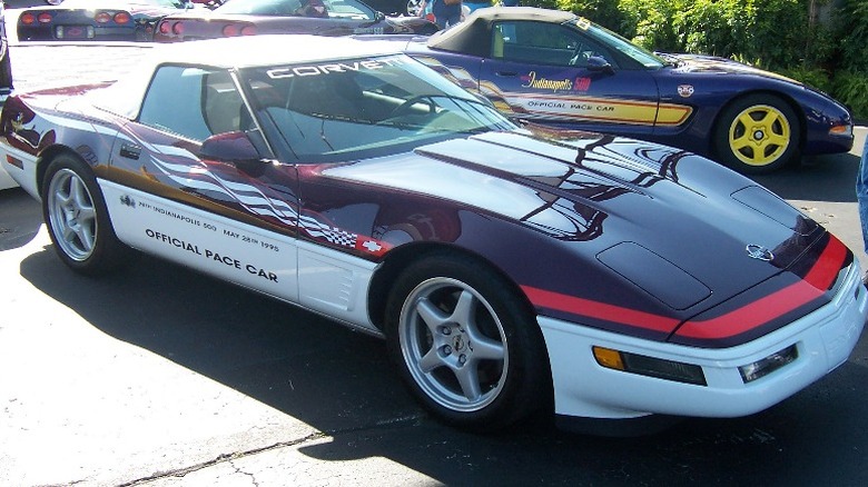 Black and white1995 Corvette Indy 500 Pace Car Replica