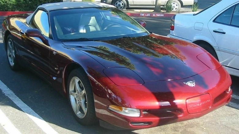 Red 2003 Chevrolet Corvette 50th Anniversary Special Edition