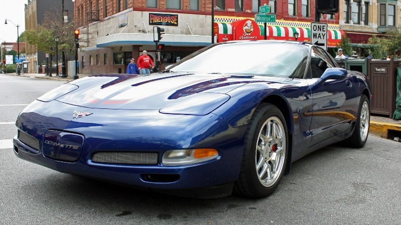 Blue 2004 Corvette Z06 Commemorative Edition