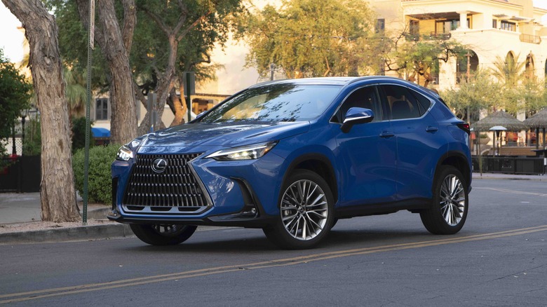 Blue Lexus NX 350h