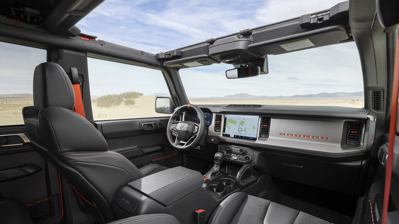 Ford Bronco Raptor interior without roof