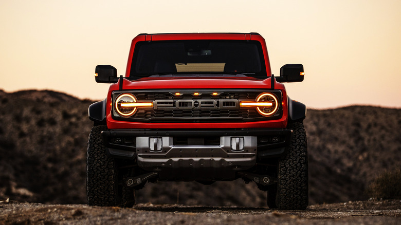 Ford Bronco Raptor head-on view