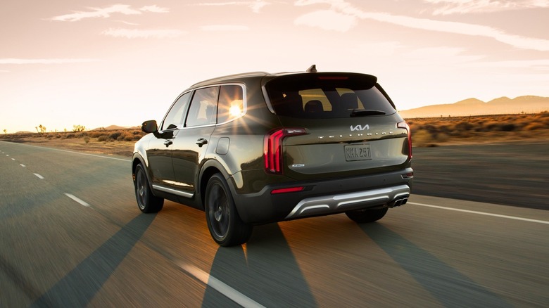 Kia Telluride on the highway