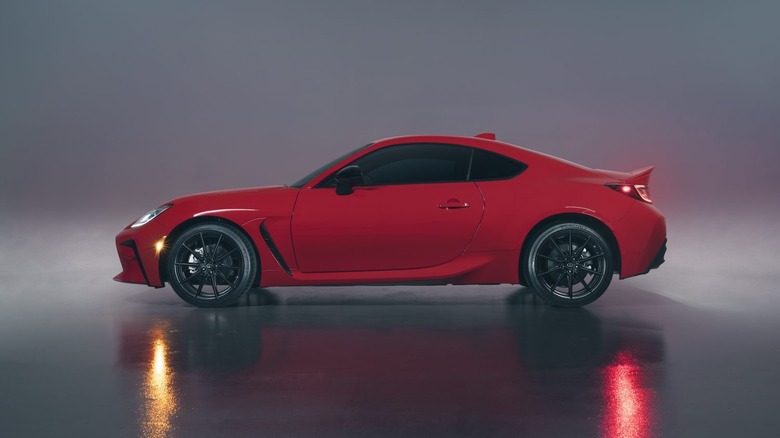 Toyota GR86 side profile studio shot