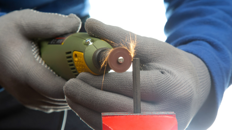 Using a Dremel on metal