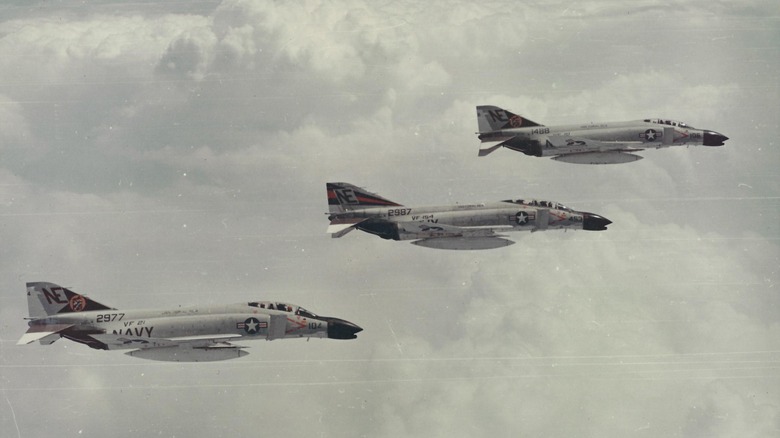 McDonnell Douglas F-4 Phantom II airplanes during the Vietnam War