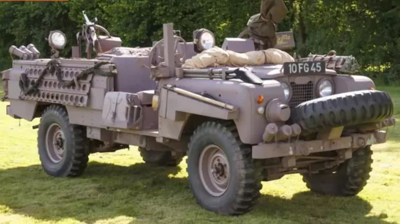 British Army Pink Panther Land Rover