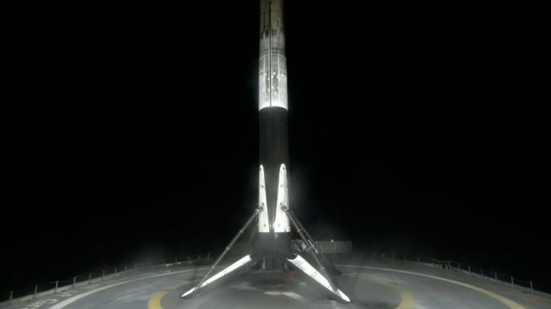 Falcon first stage landing