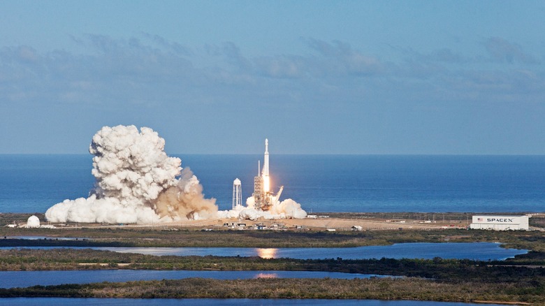 Falcon Heavy launching from Cape Canaveral