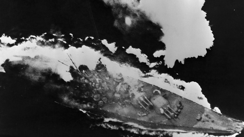 The Yamato under attack