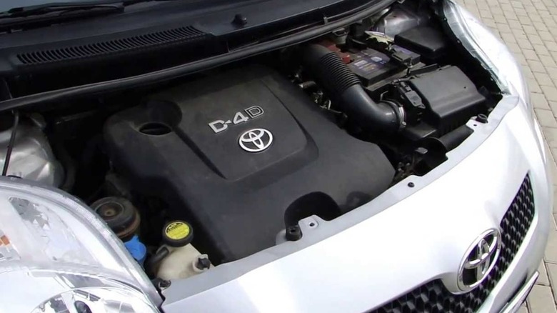 Toyota 1.4 D-4D Engine under Yaris hood