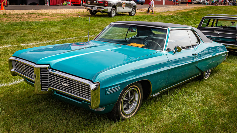 teal 1968 Pontiac GTO