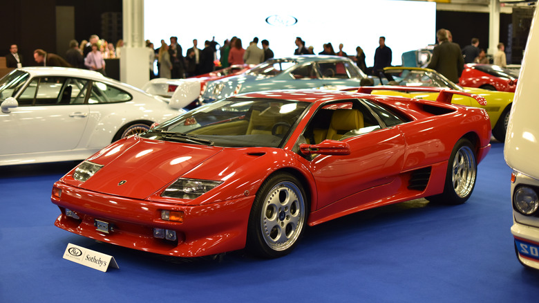 Lamborghini Diablo VT on display at auction