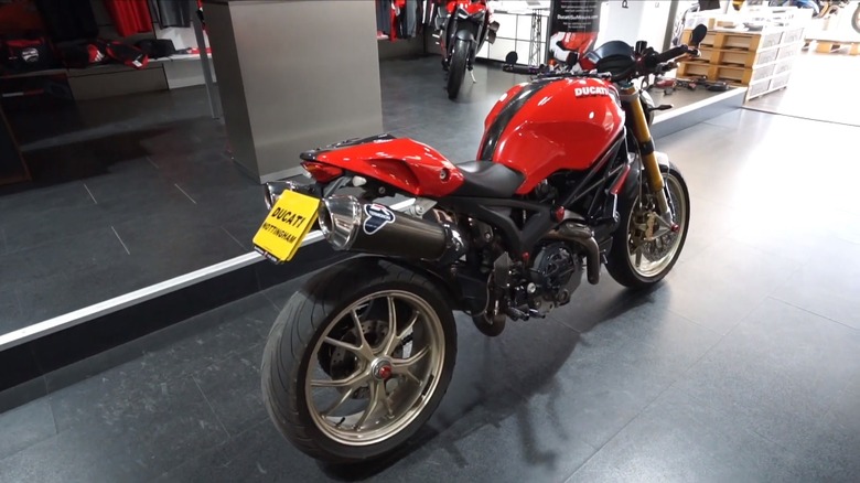 Ducati Monster 1100S at a dealership