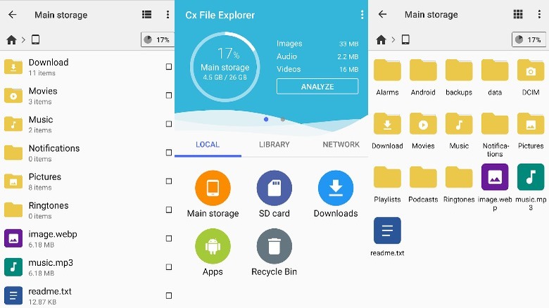 Cx File Explorer Screenshots