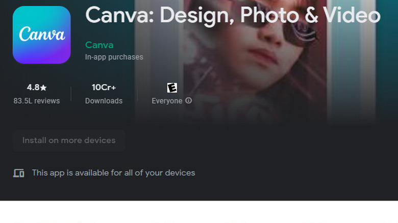 canva in play store