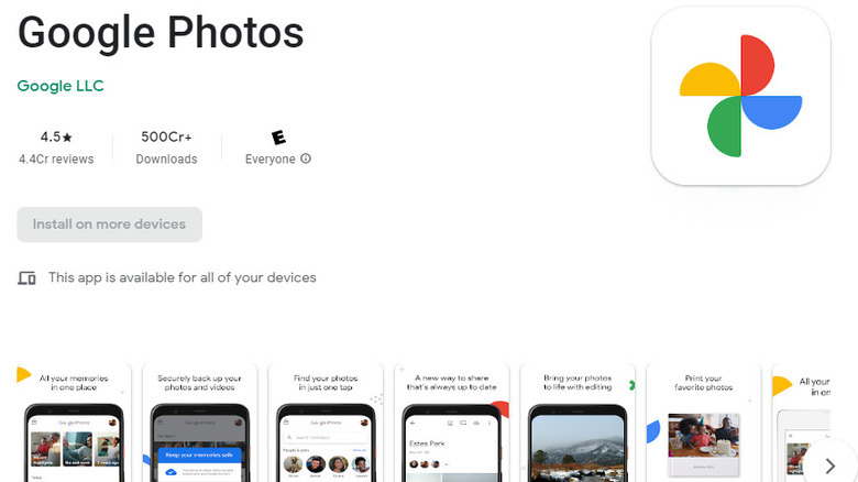 google photos in play store