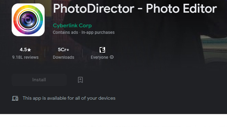 photodirector in play store