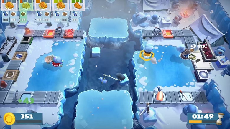 An ice level on Overcooked