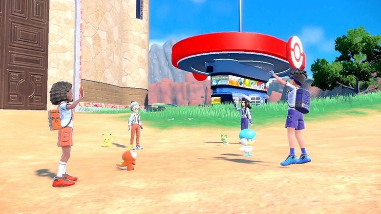 Four players in Pokemon Scarlet