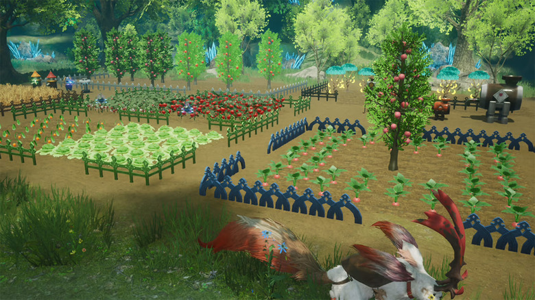 A farm in Harvestella preparing for the Quietus.