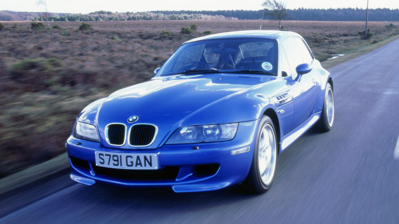 BMW Z3 M Coupe on the road