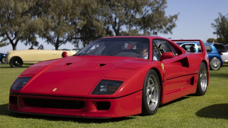 Ferrari F40 at a car show