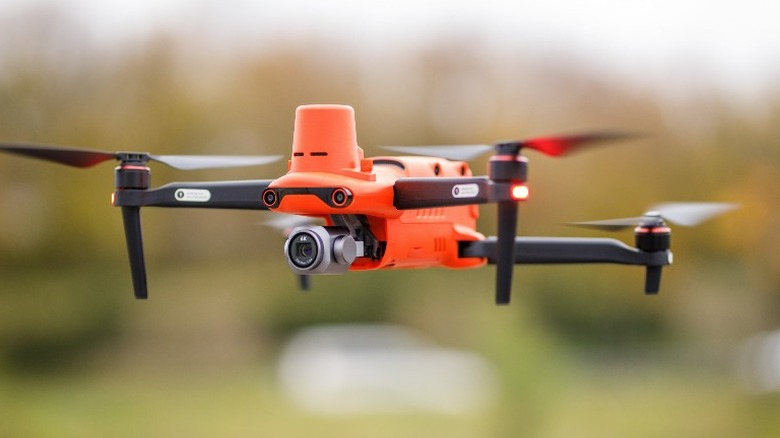 Orange Autel quadcopter