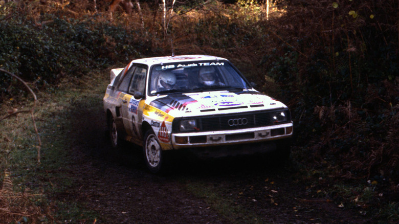 Audi Quattro rally car in 1984