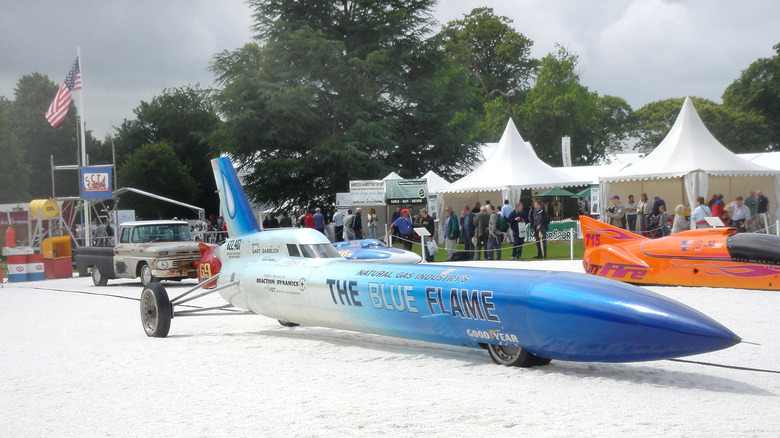 Blue Flame at Goodwood Festival of Speed 2007.