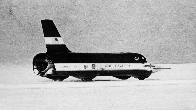 Spirit of America Sonic 1 breaking the land speed record.