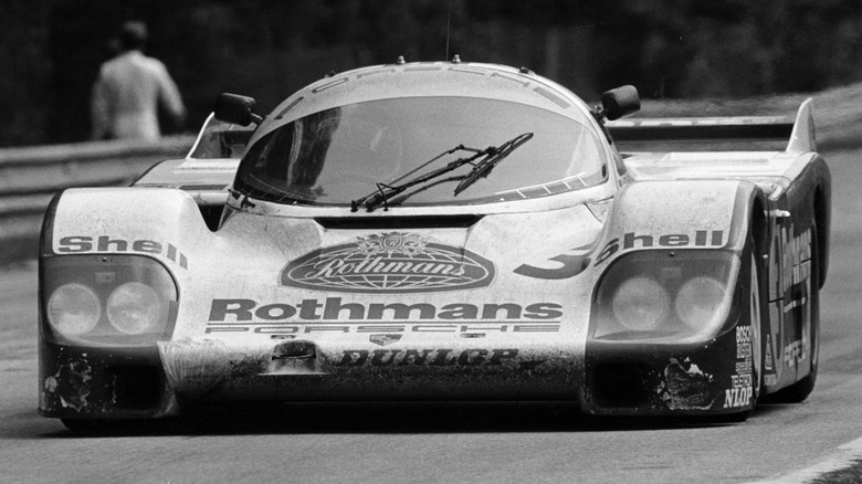 Porsche 956 on track at Le Mans 1983