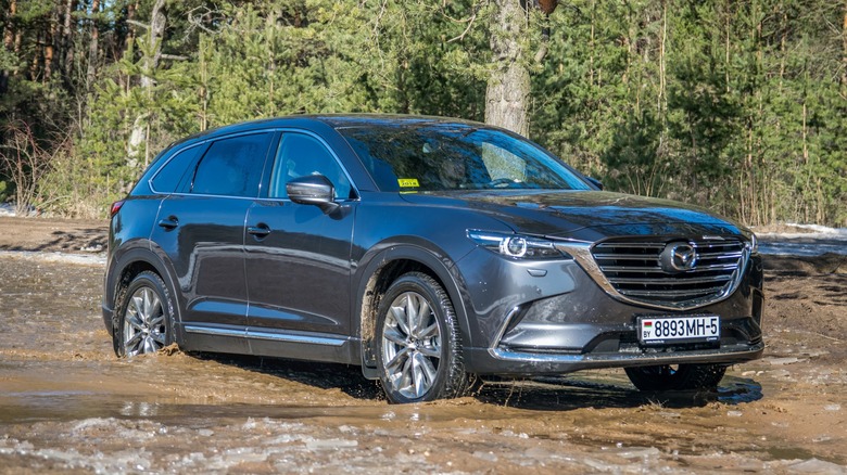 Mazda CX-9 in the forest