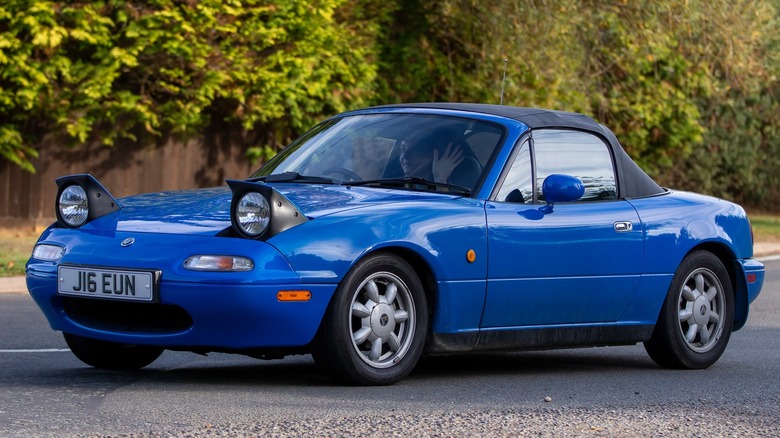 Blue 1993 Mazda Miata