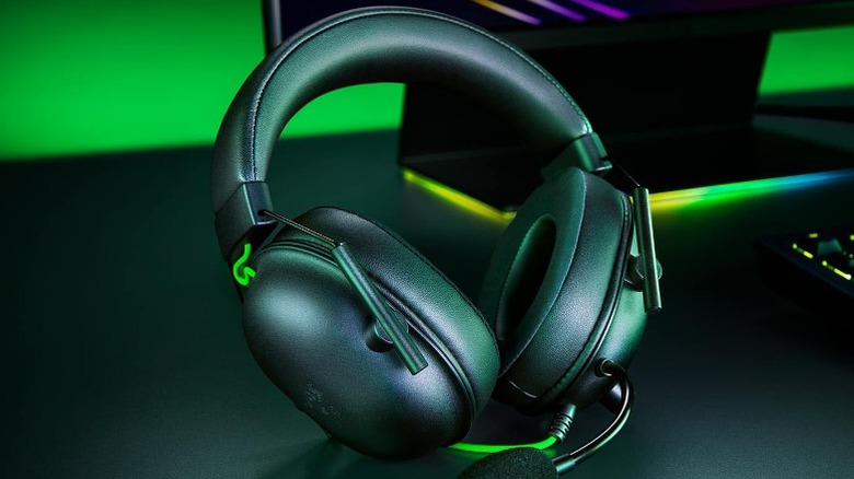 The Razer BlackShark V2 X Gaming Headset with microphone.