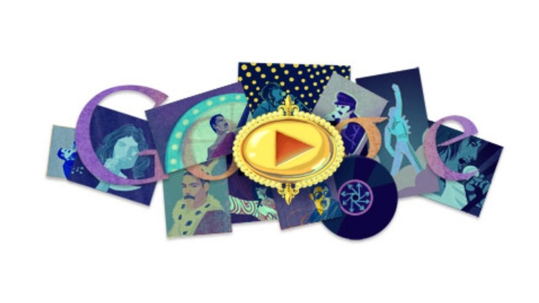 Freddie Mercury Google Doodle