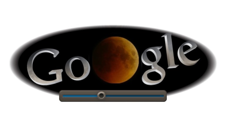 Lunar eclipse Google Doodle