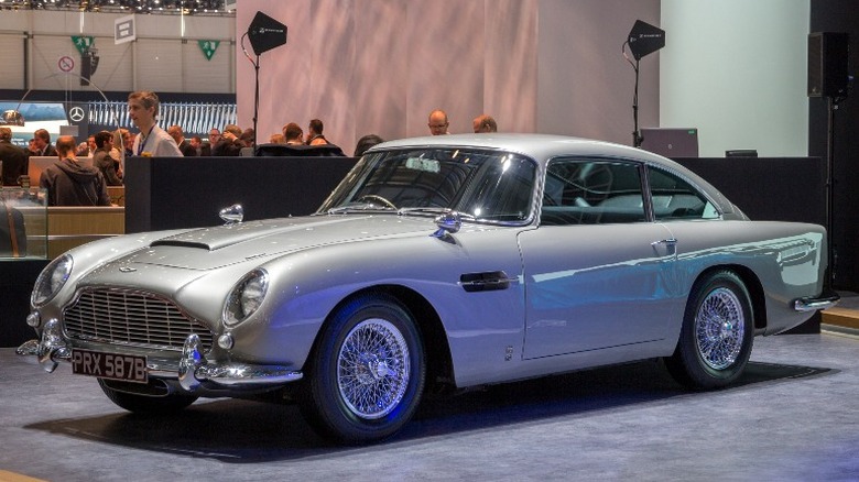 grey Aston Martin DB5