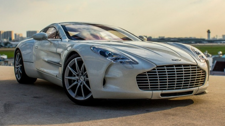 Off-white Aston Martin One-77