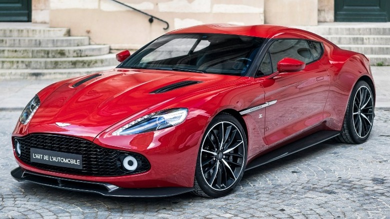 Red Aston Martin Vanquish