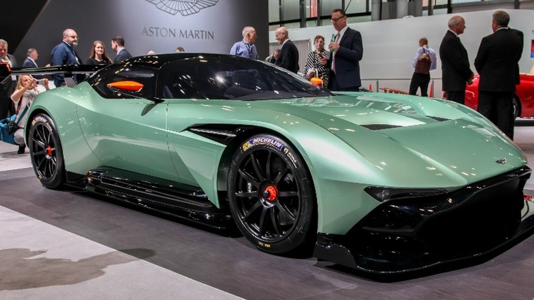 Aston Martin Vulcan at a car show