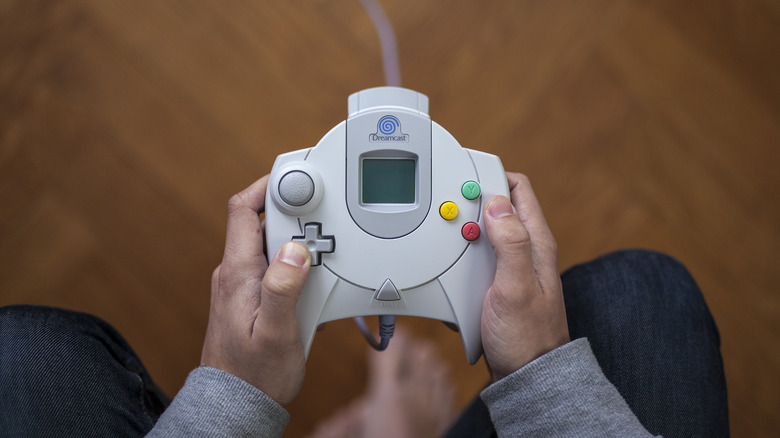 Dreamcast controller being held