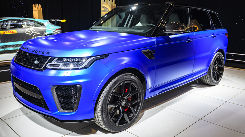 Range Rover Sport SVR at an expo
